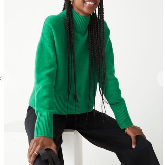 & Other Stories Sweaters - & Other Stories Cropped Mockneck Sweater Sz S EUC